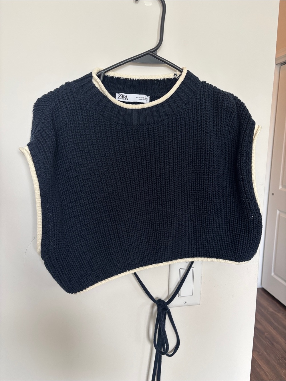 Zara Knit Open Back Crop Top